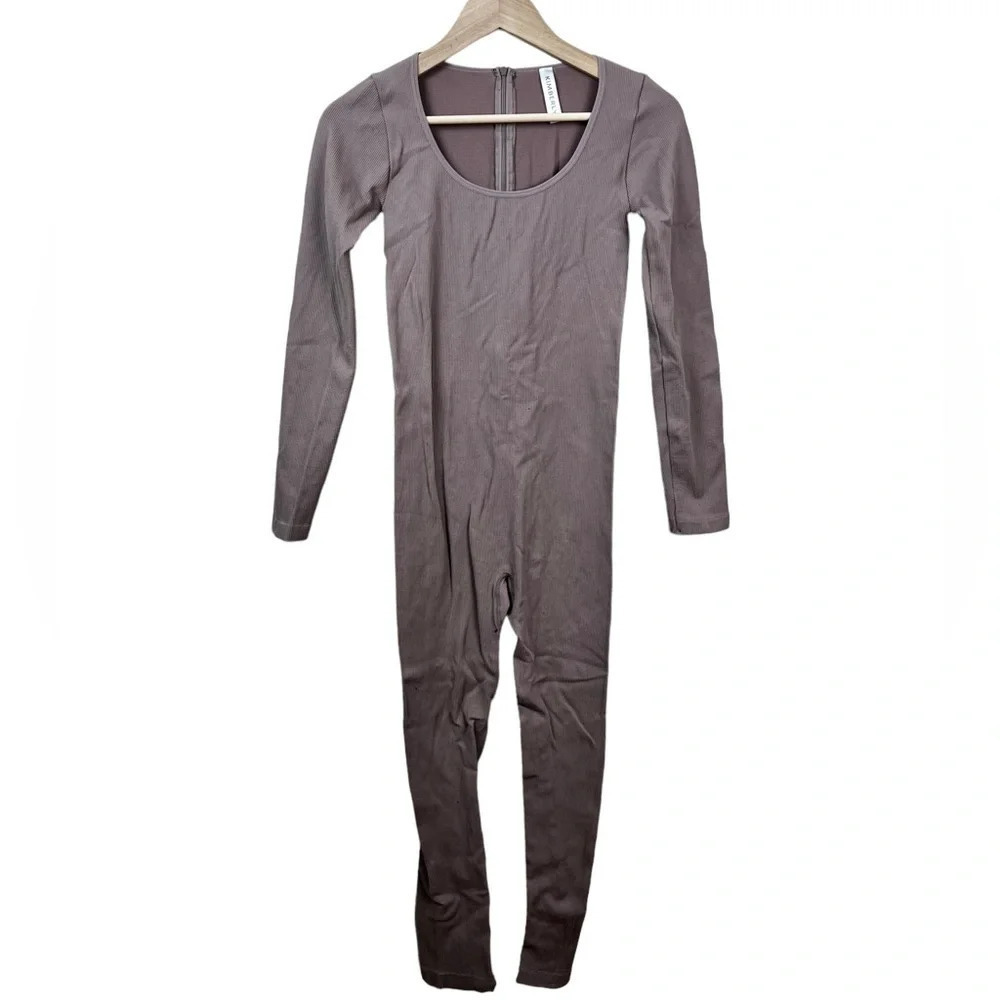 Kimberly • Ribbed Leotard Thermal Jumpsuit Onsie